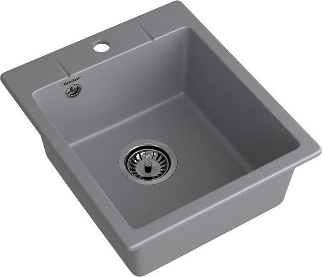 Кухонная мойка GranFest Urban GF-UR-242 (темно-серый) - фото2