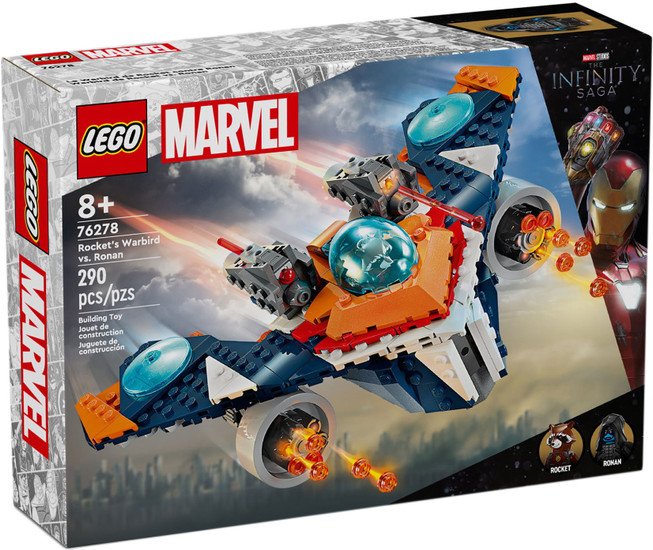 Конструктор LEGO Marvel Super Heroes 76278 Боевая птица Ракеты против Ронана - фото