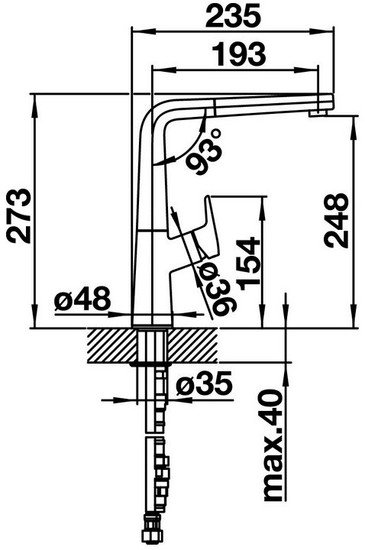 Смеситель Blanco Avona-S (черный) - фото2