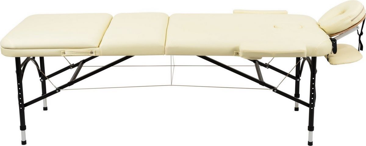 Массажный стол Atlas Sport складной Strong 70 см 3-с алюминиевый (бежевый) - фото2