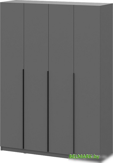 Шкаф распашной NN мебель ШК 5 1600 00-00111963 (графит серый) - фото