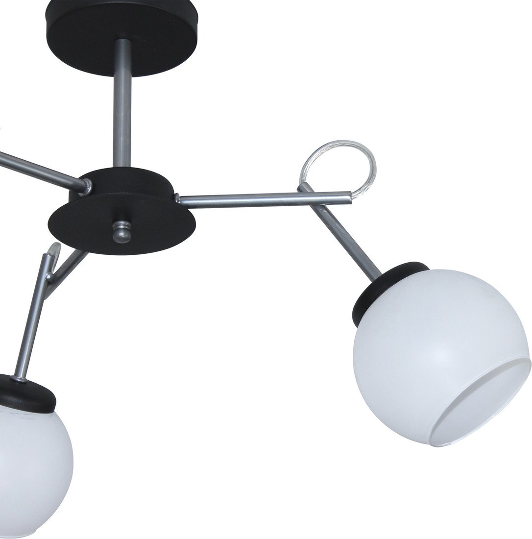 Люстра средней высоты Элетех Блюз 131 НПБ 01-3x60-226 Е27 1005405224 (черный хром) - фото2