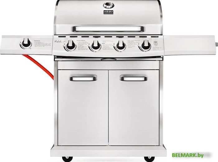 Газовый гриль для дачи Koler Relish v4 (серебристый) - фото
