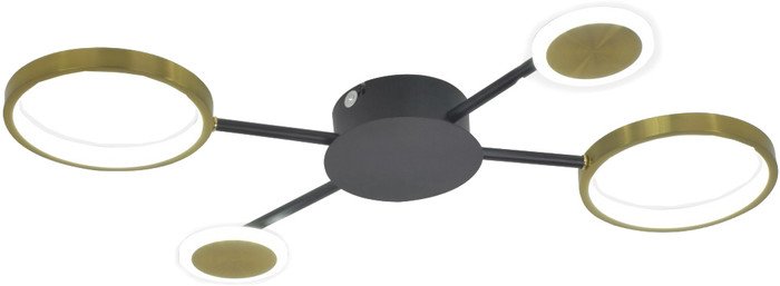 Припотолочная люстра Mirastyle SL-41080-48 BK+SGD - фото