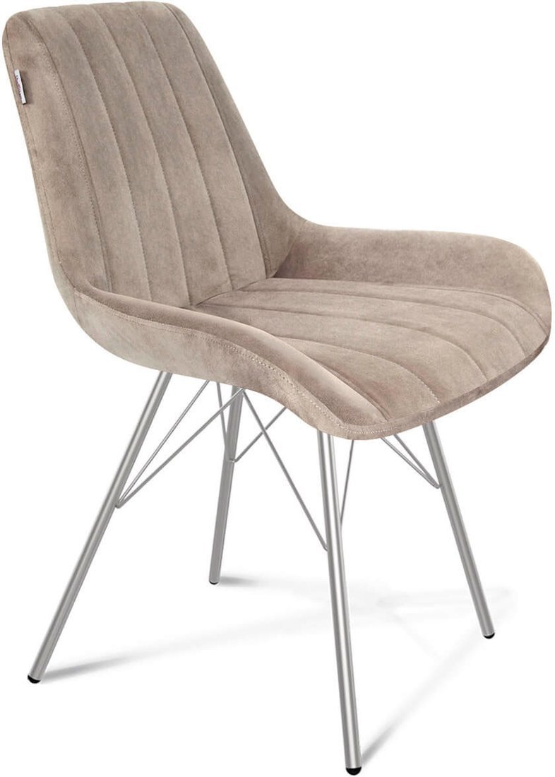 Стул Sheffilton SHT-ST37/S37 (латте/хром лак) - фото