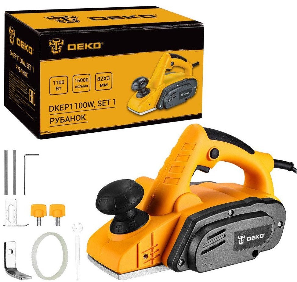 Рубанок Deko DKEP1100W Set1 083-1074 - фото
