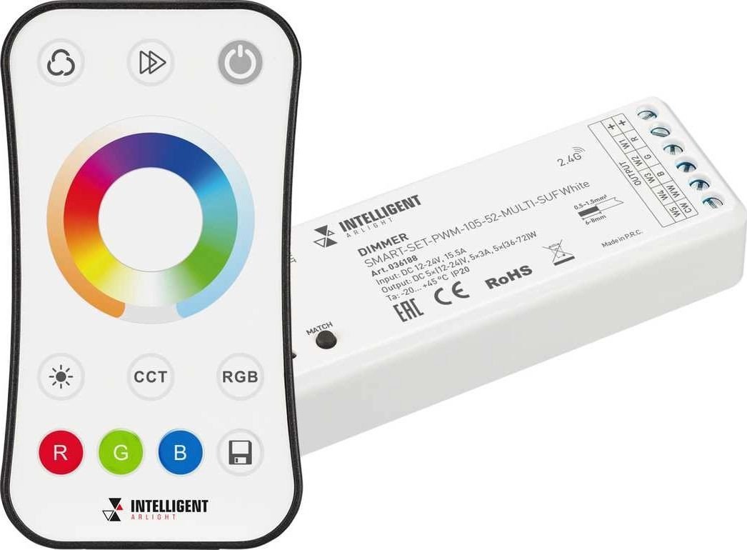 Диммер RGBW Arlight Smart-Set-PWM-105-52-Multi-Suf White 036188 - фото