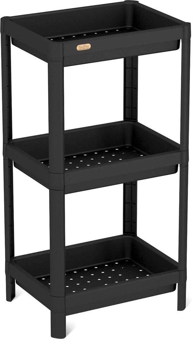 Стеллаж Sheffilton SHT-SS25-3 (черный) - фото