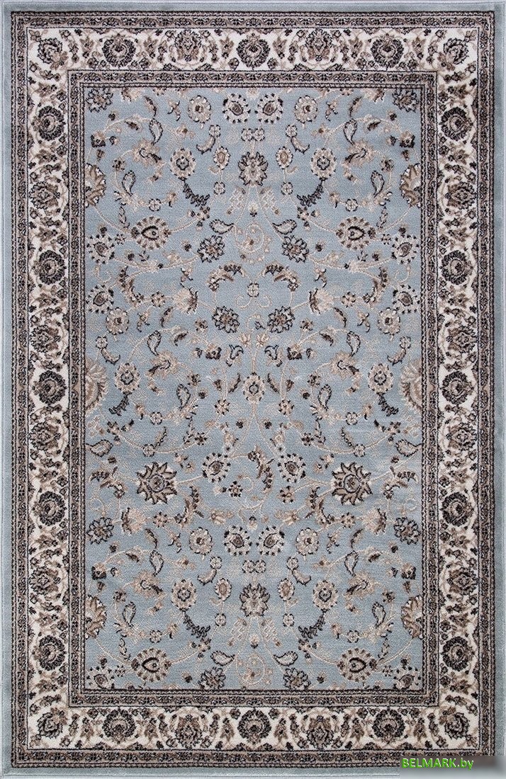 Ковер для жилой комнаты Merinos Valencia Deluxe d251-STAN-L.BLUE-BROWN (2х3) - фото