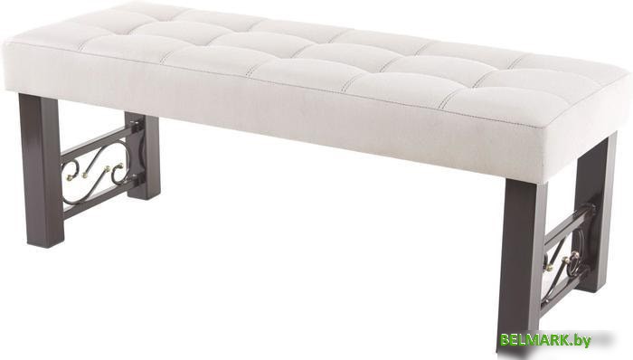 Банкетка AMC Lux 5 ткань коричневый/бежевый/коричневый - фото