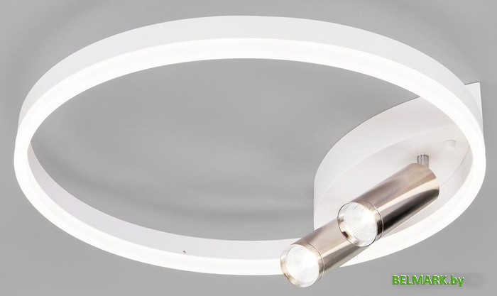 Припотолочная люстра Евросвет 90247/3 (белый-хром) - фото