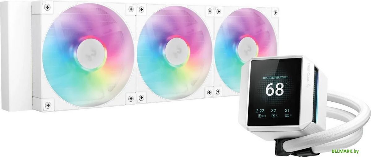 Система жидкостного охлаждения для процессора DeepCool Mystique 360 WH ARGB R-LX360-WHDSNMCP-G-1 - фото