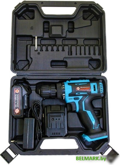 Дрель-шуруповерт Калибр ДА-12-2А+ (с 2-мя АКБ, кейс) - фото2