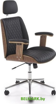 Офисное кресло Halmar Timber (черный/орех) - фото