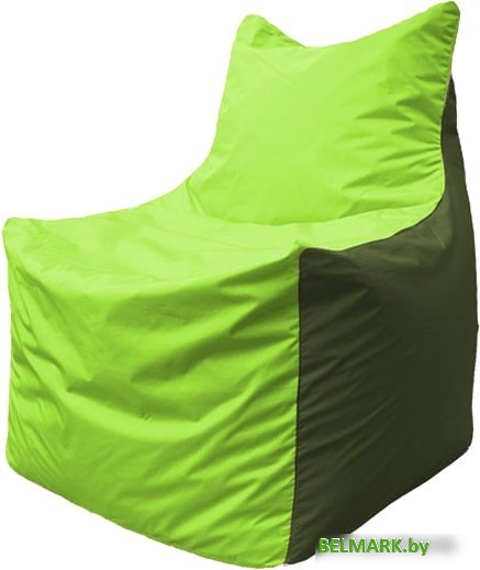 Кресло-мешок Flagman Фокс Ф2.1-157 (салатовый/тёмно-оливковый) - фото