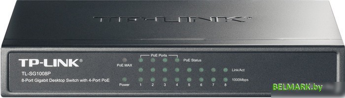 Коммутатор TP-Link TL-SG1008P - фото