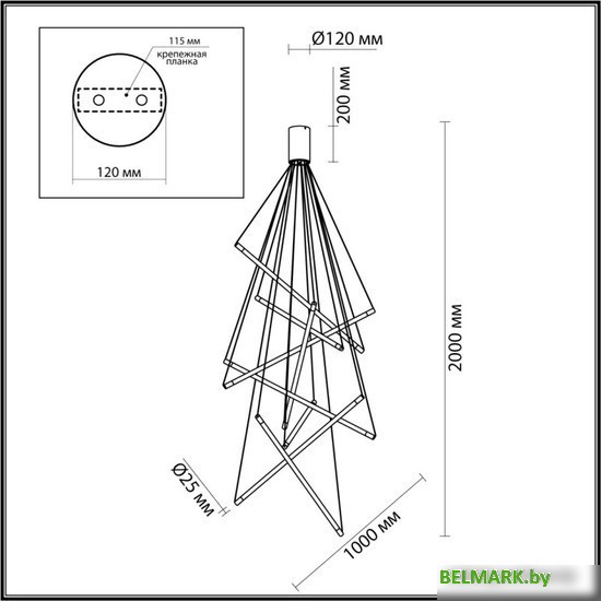 Подвесная люстра Odeon Light Sparky 4369/80L - фото2