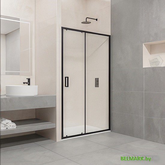 Душевая дверь RGW PA-016 160 (черный/прозрачное стекло) - фото2