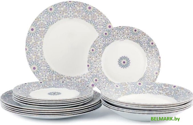 Набор тарелок Luminarc Essence Daisi Crux V6071 (18шт) - фото