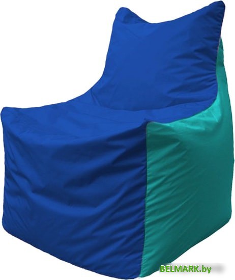 Кресло-мешок Flagman Фокс Ф2.1-124 (синий/бирюзовый) - фото
