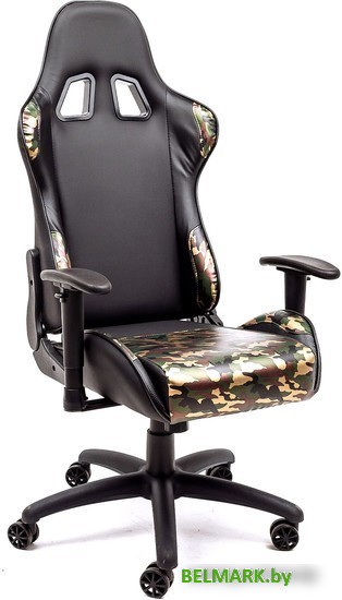 Кресло AksHome Military Eco (черный/камуфляж) - фото2