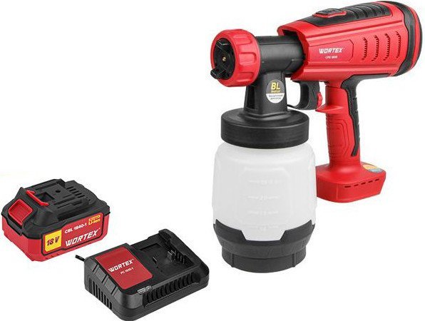Краскораспылитель Wortex CPS 1808 1333406 (с 1-им АКБ) - фото