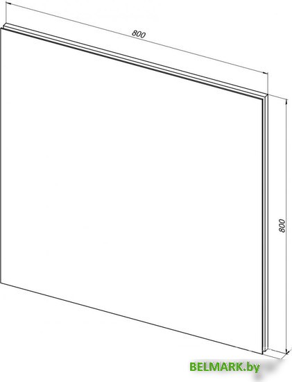 Aquanet Зеркало Гласс 80 LED 00274016 - фото2