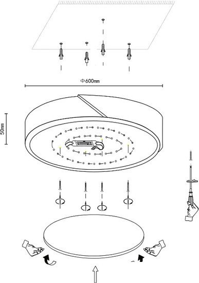 Припотолочная люстра Velante 445-067-01 - фото2