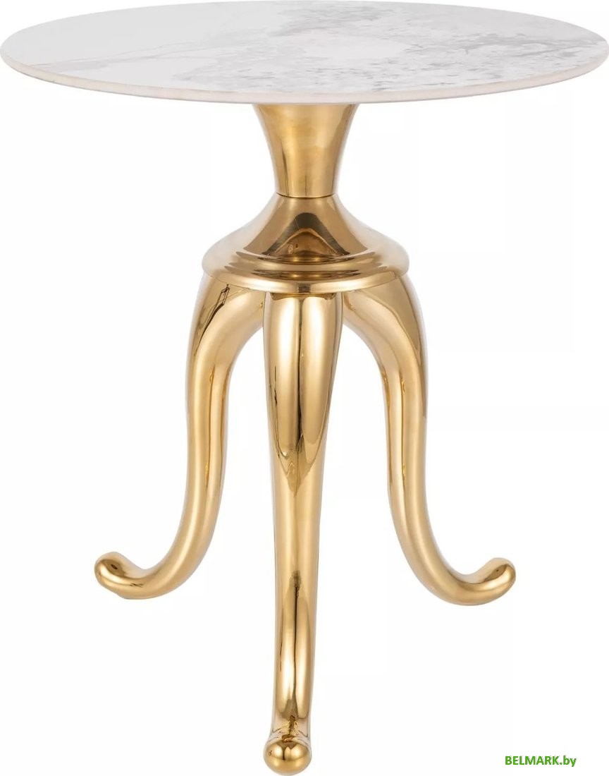 Журнальный столик Signal Snake (белый/золотой) - фото