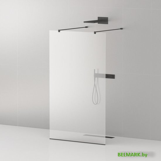 Душевая стенка Cezares LIBERTA-L-2-100-120-C-NERO - фото