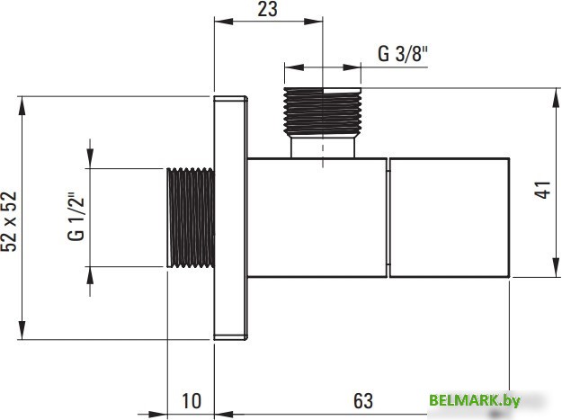 Шланговое подключение Deante VFA_B62S - фото2
