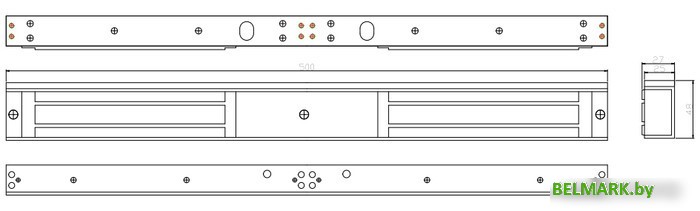 Электромагнитный замок ZKTeco CM-280D - фото2