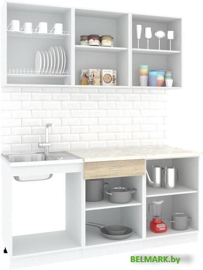 Кухня Кортекс-мебель Корнелия Экстра 1.8м (дуб сонома/венге/мадрид) - фото2