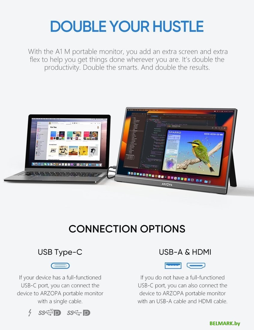 Портативный монитор Arzopa A1M - фото2