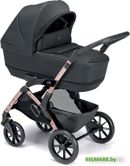 Универсальная коляска CAM Trio Dinamico Rover (3 в 1, черный/розовый) - фото