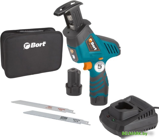 Сабельная пила Bort BRS-12LI-G 93410167 (с 2-мя АКБ, кейс) - фото
