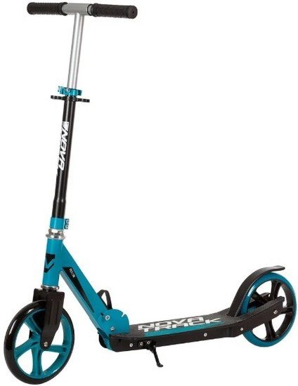 Двухколесный подростковый самокат Novatrack Polis 200P.POLIS.GN22 (синий/зеленый) - фото