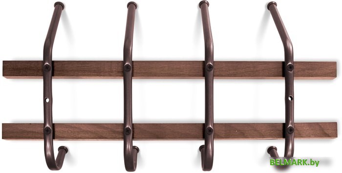 Набор крючков для одежды Sheffilton SHT-WH11 963116 (темный орех/медный металлик) - фото2