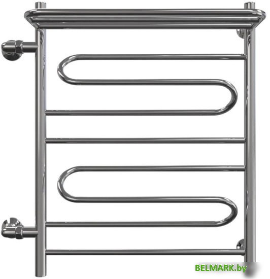 Полотенцесушитель Granula Браво, с полочкой боковое подключение левое 50х80 см - фото2