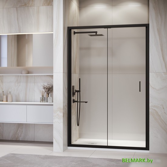 Душевая дверь RGW PA-21B 06082107-14 70 (черный/прозрачное стекло) - фото