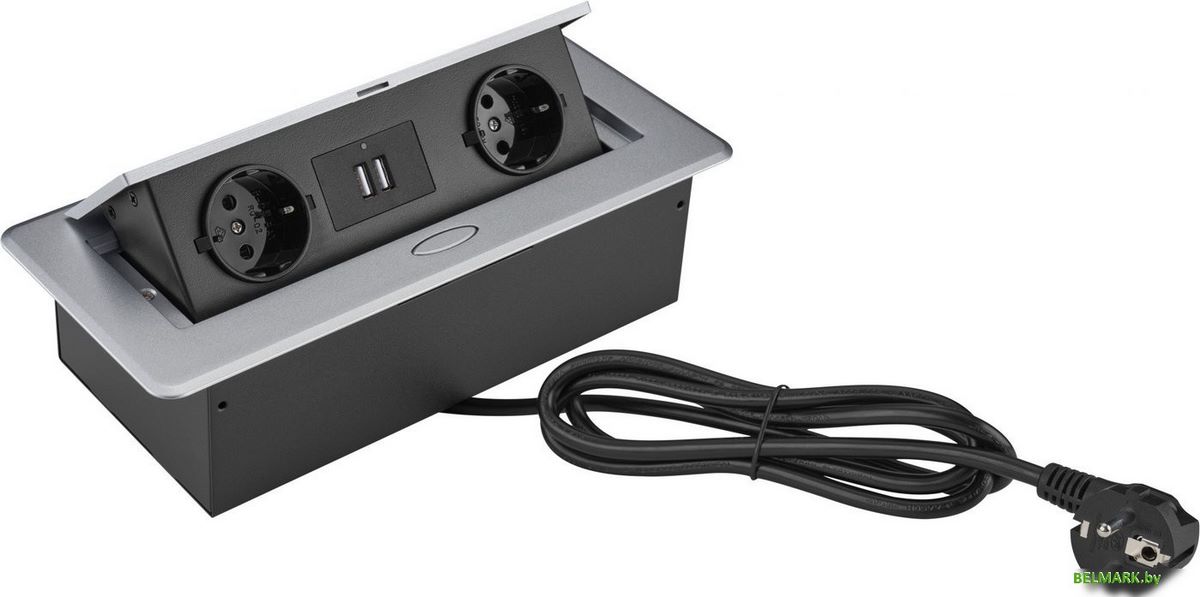 Сетевой фильтр CACTUS CS-SOCKET-EU/USBA-GY - фото