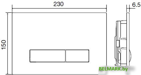 Панель смыва OLI Glam OliPure 139179 (глянцевый хром) - фото2