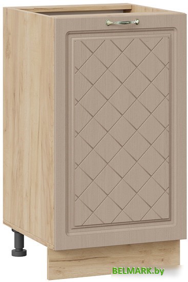 Шкаф напольный Трия Бьянка 1Н45 (дуб крафт золотой/дуб кофе) - фото