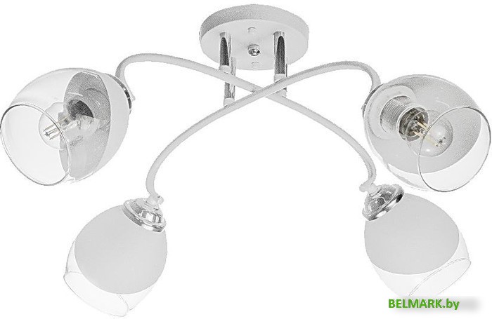 Люстра Aitin Pro НПБ 02-4x60-101 C1693/4 (белый/хром) - фото
