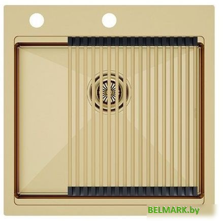 Кухонная мойка Paulmark Kroner PM705151-BG - фото2