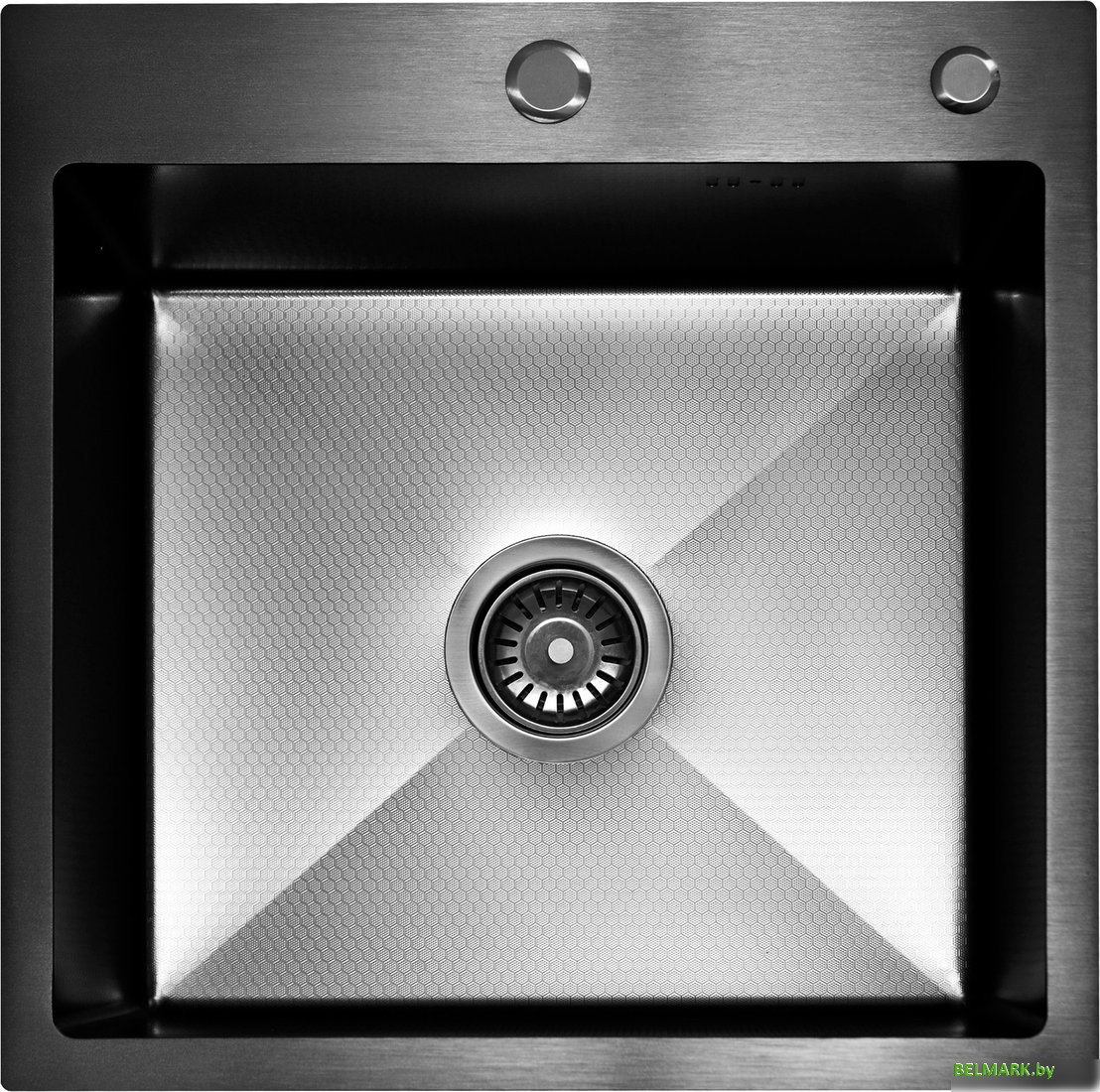 Кухонная мойка Blantek FS-5050HN Honeycomb Nano black ECO (+501F40-B) - фото