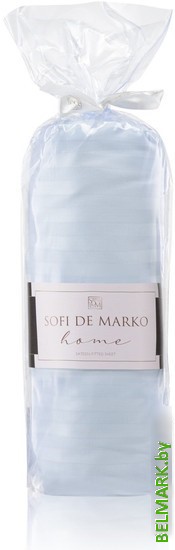 Постельное белье Sofi De MarkO Морган 180х200х30 Пр-Мг-гол-180х200х30 (голубой) - фото2
