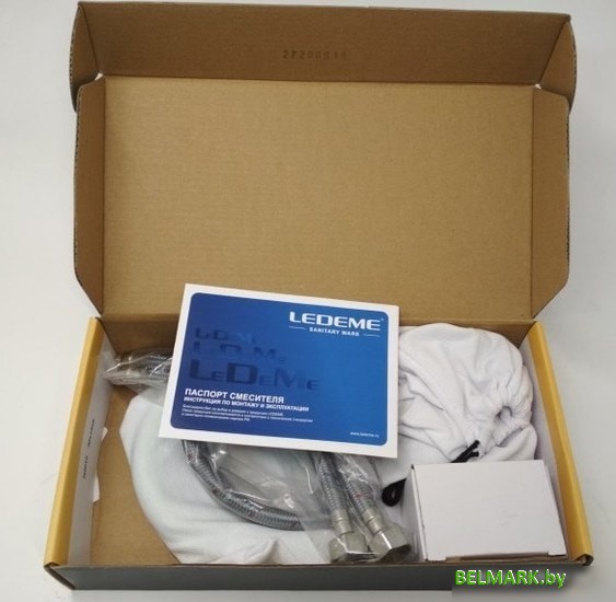 Смеситель Ledeme L1399-5 (хром/зеленый) - фото2