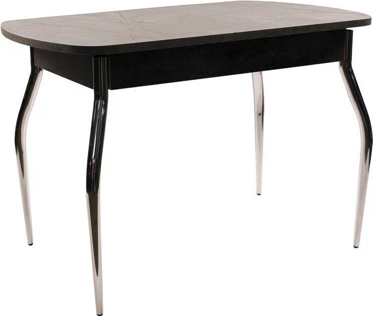 Кухонный стол ВВР Пластиковый 110x70 (каспий серый/изогнутое) - фото