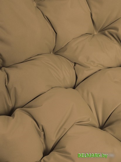 Кресло M-Group Кокос на подставке 11590101 (белый ротанг/бежевая подушка) - фото2